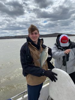 Lake Eufaula fishing guide pictures with Lake Eucha Oklahoma fishing guide Thomas Guide Service.